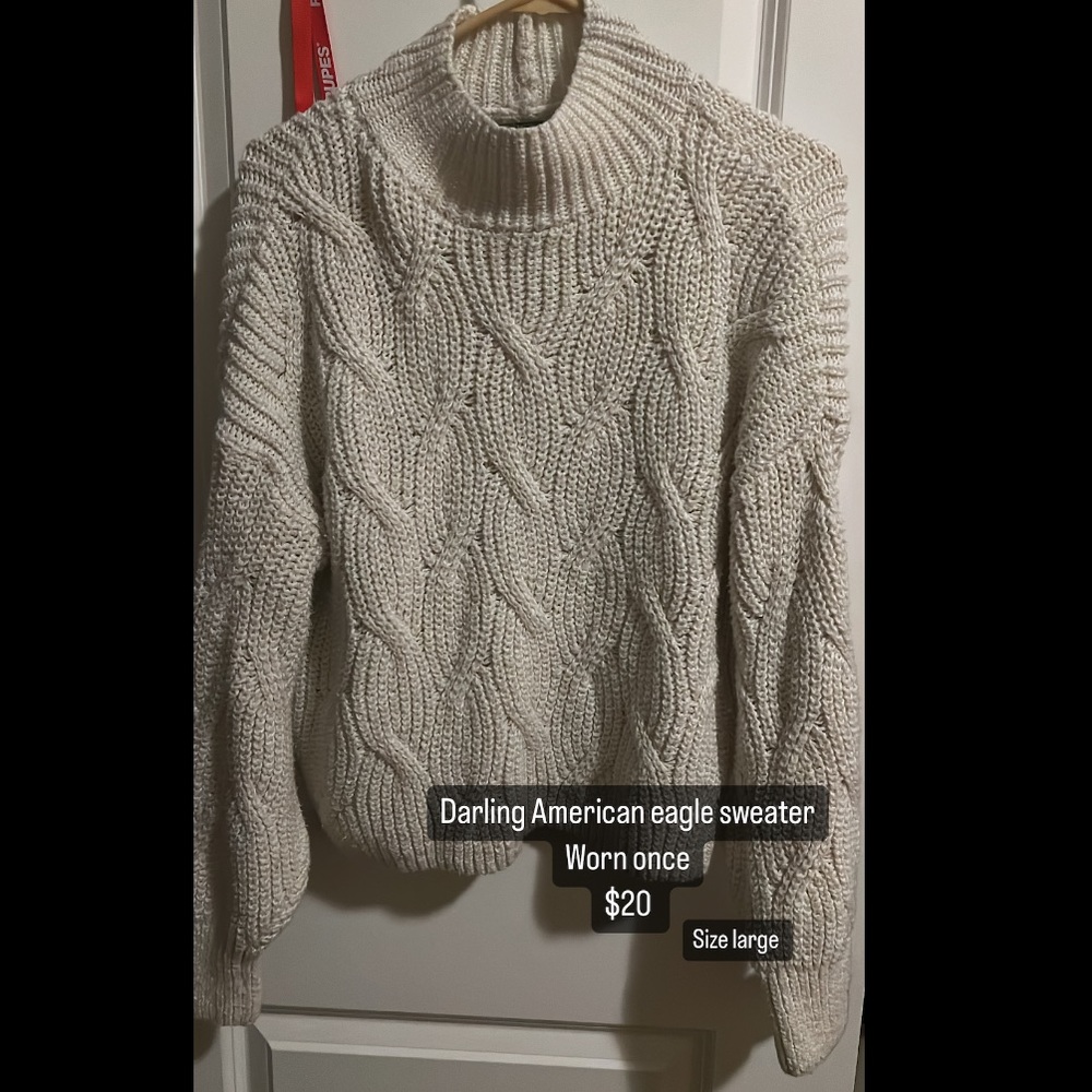 AE mock neck sweater